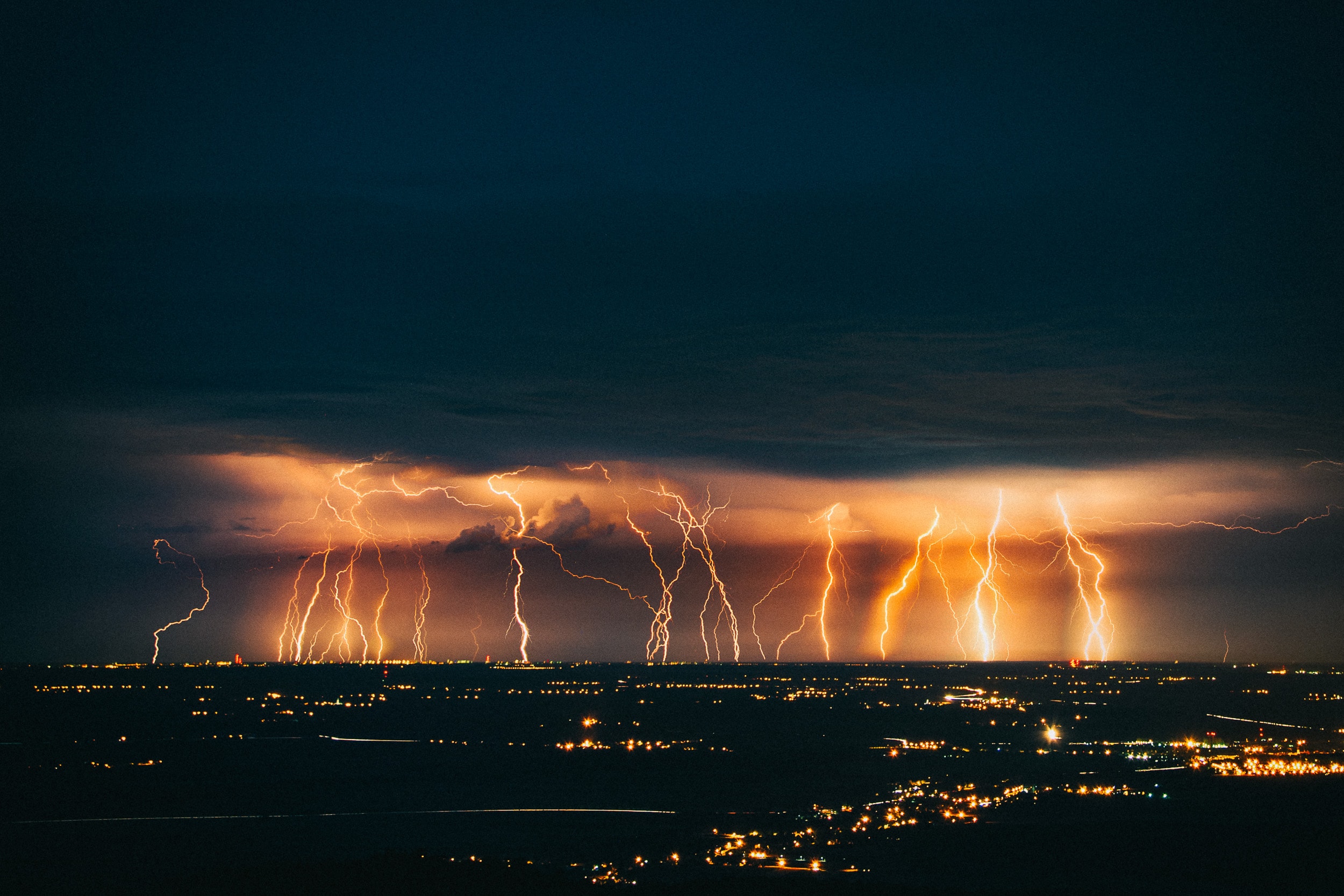 Lightning storm over landscape - Bartosz Fink Photography